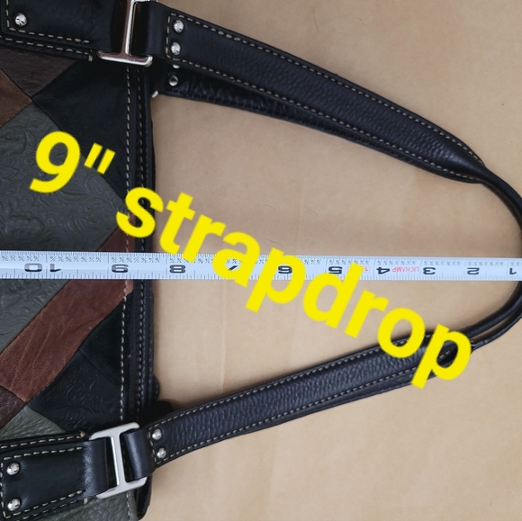 NWOT FOSSIL PATCHWORK BAG - Picture 9 of 15